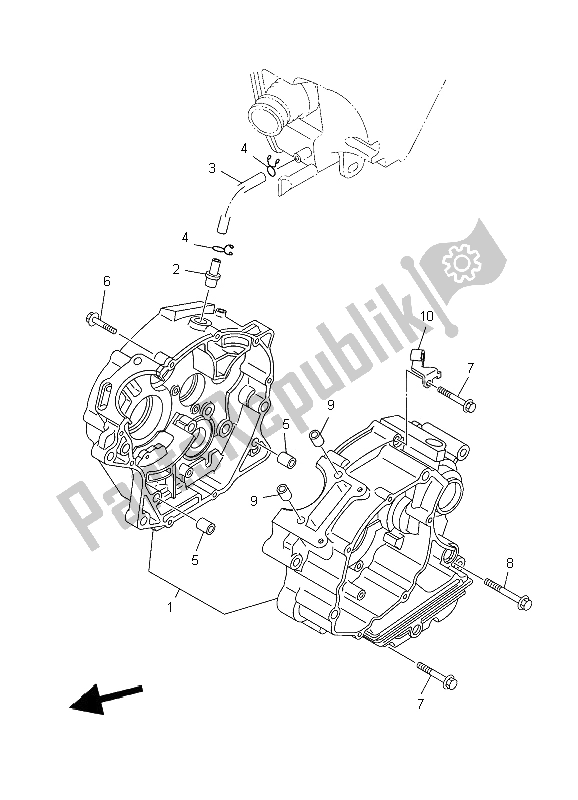 Tutte le parti per il Carter del Yamaha XT 125X 2006