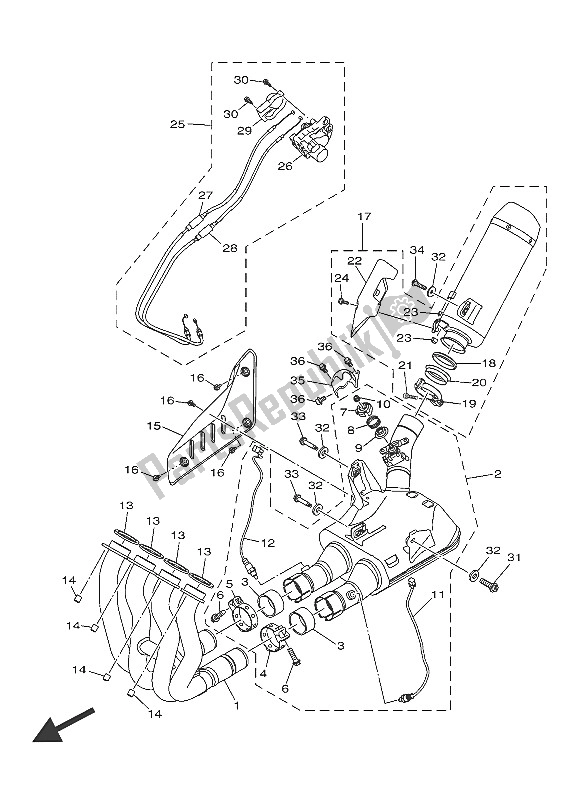 Todas las partes para Cansada de Yamaha MT 10 1000 2016