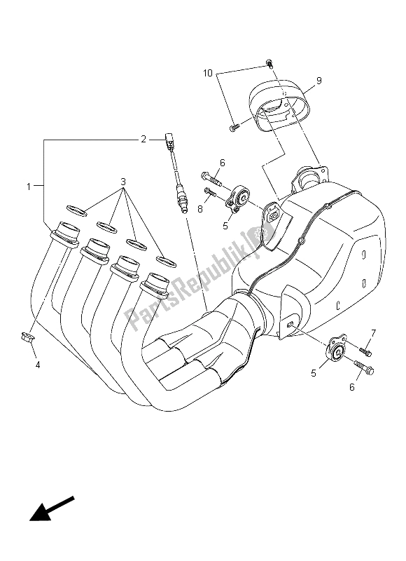 Todas las partes para Cansada de Yamaha XJ6N 600 2015