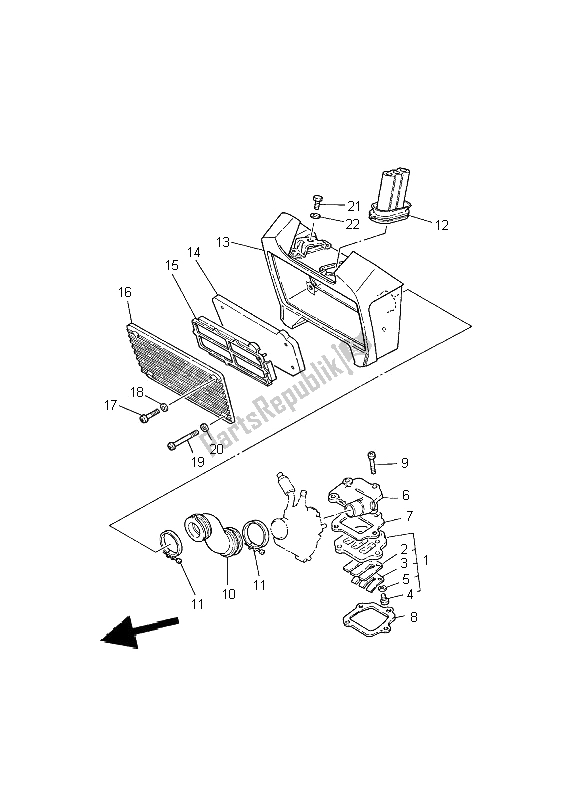 Wszystkie części do Wlot Yamaha PW 80 2002