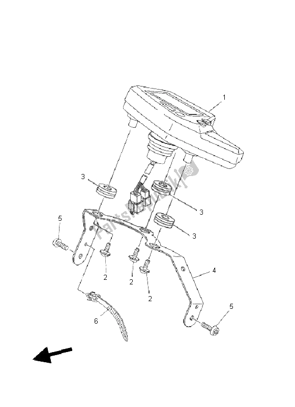 All parts for the Meter of the Yamaha XT 660R 2011