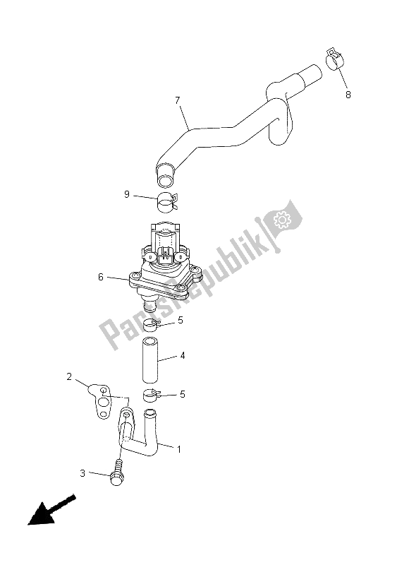 All parts for the Air Induction System of the Yamaha WR 250X 2014