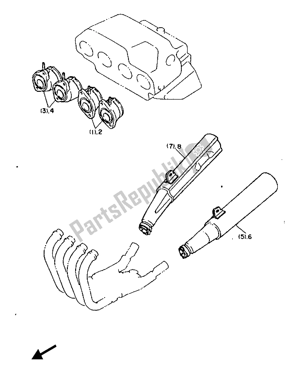 All parts for the Alternate (engine) (for At) of the Yamaha FJ 1200 1987