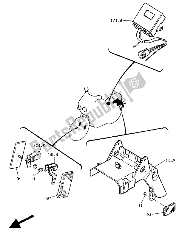 All parts for the Alternate (chassis-electrical) of the Yamaha FZR 1000 1991