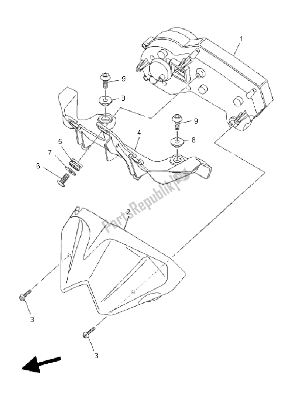 All parts for the Meter of the Yamaha XJ6N 600 2011