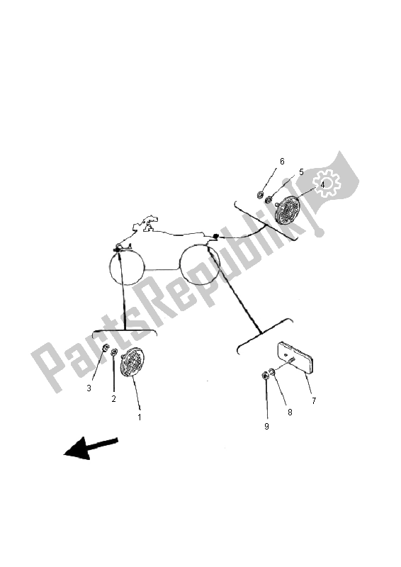 All parts for the Electrical 2 of the Yamaha YFM 125 Breeze 2000