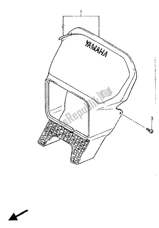 Todas las partes para Carenado 1 de Yamaha XT 600 1987