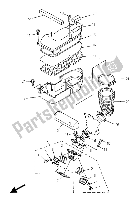 Tutte le parti per il Presa del Yamaha TZR 125 1995