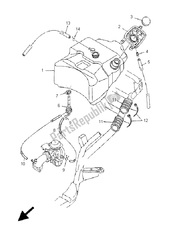 Wszystkie części do Zbiornik Paliwa Yamaha YP 125E Majesty 2009
