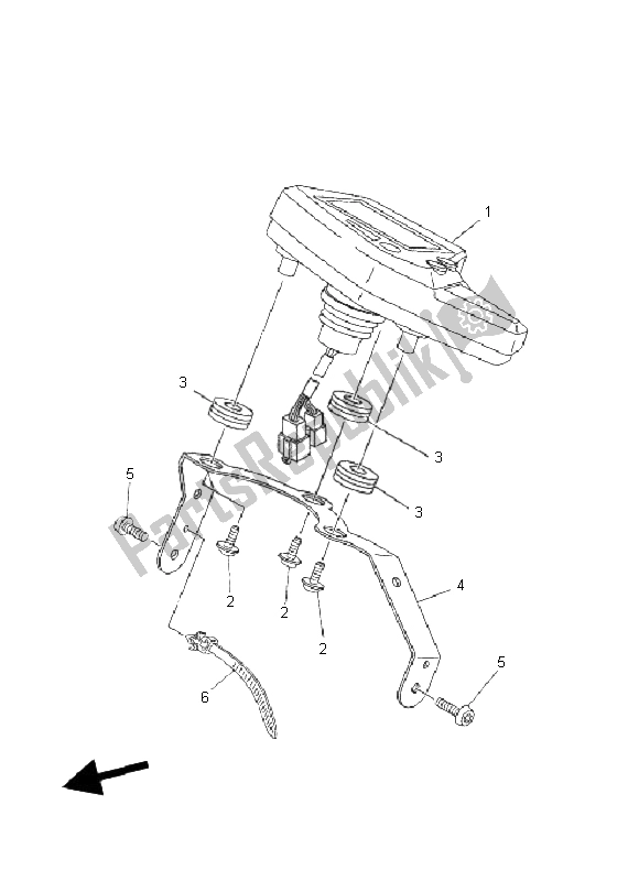 Tutte le parti per il Metro del Yamaha XT 660R 2008
