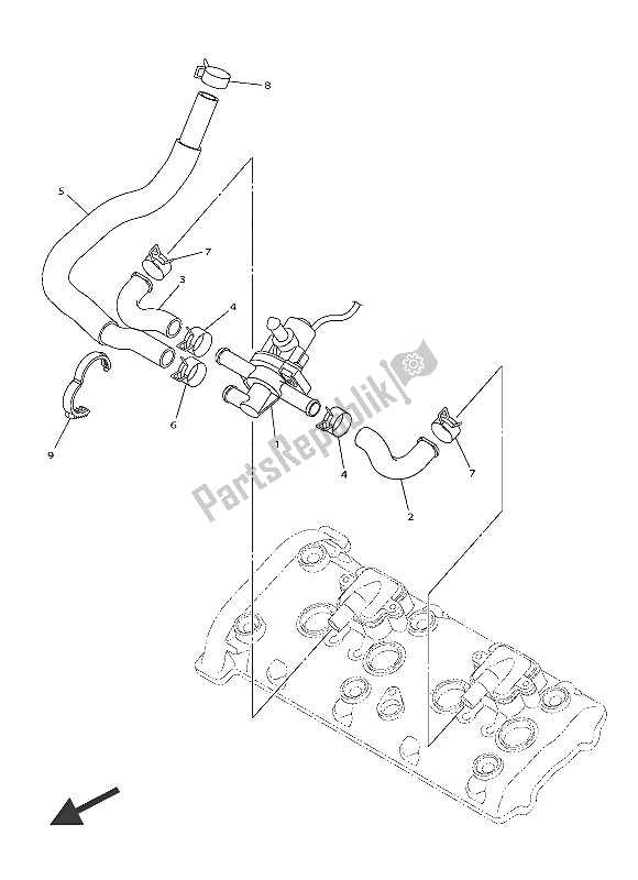 Todas las partes para Sistema De Inducción De Aire de Yamaha YZF R1M 1000 2016