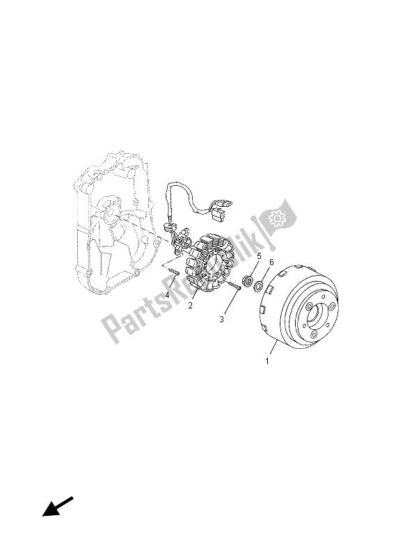 All parts for the Generator of the Yamaha YP 125 RA 2013