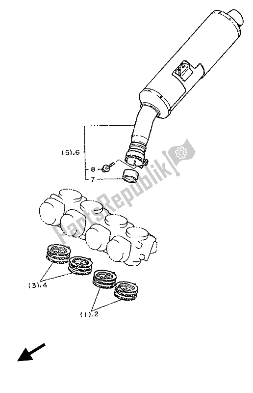 Todas las partes para Alternativo (motor) (para Fi-se) de Yamaha FZR 1000 1993