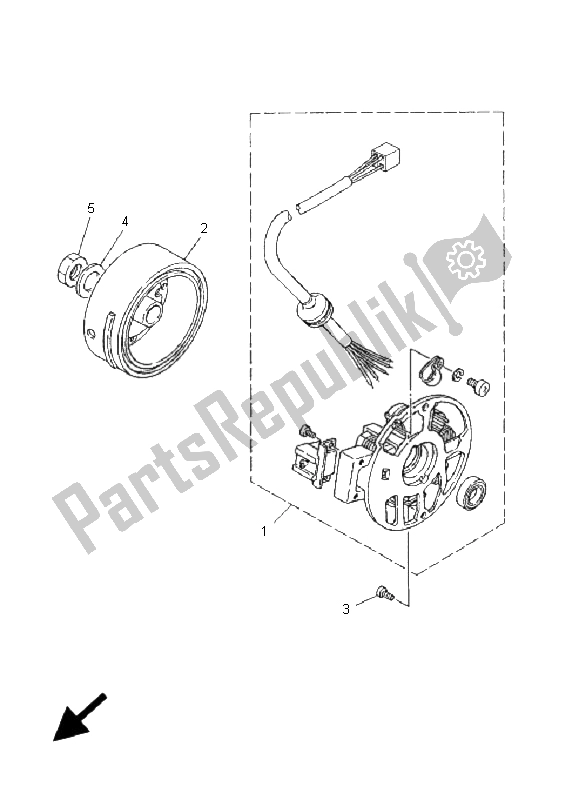 Toutes les pièces pour le Générateur du Yamaha YN 50R Neos 2006