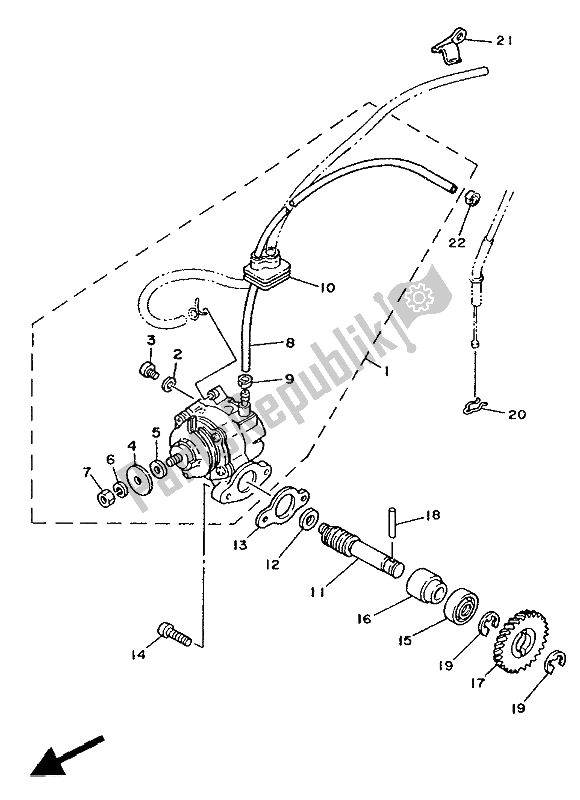 Tutte le parti per il Pompa Dell'olio del Yamaha TZR 125 1992