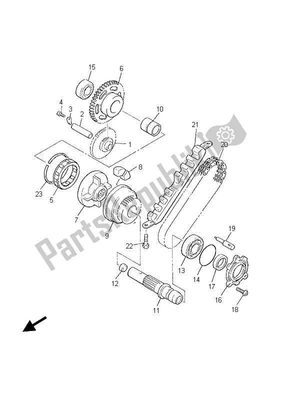 Tutte le parti per il Antipasto del Yamaha XJR 1300 2003