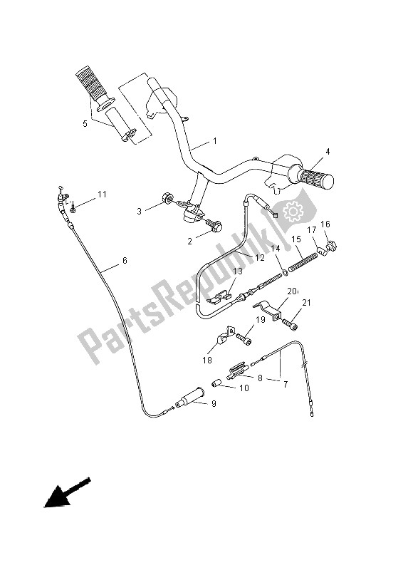 Tutte le parti per il Maniglia E Interruttore Dello Sterzo del Yamaha CW 50 2014