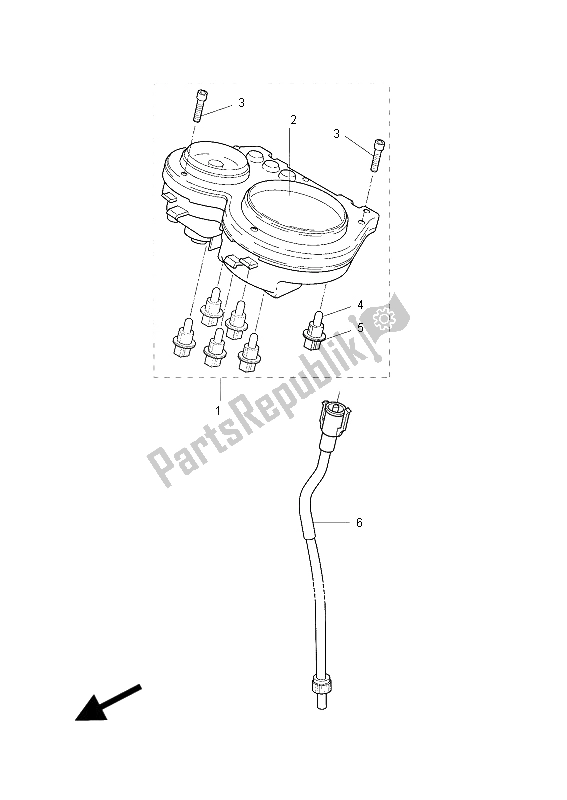 All parts for the Meter of the Yamaha YQ 50 Aerox 2012