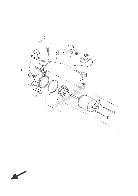 Tutte le parti per il Motore Di Avviamento del Yamaha YP 125 RA 2016