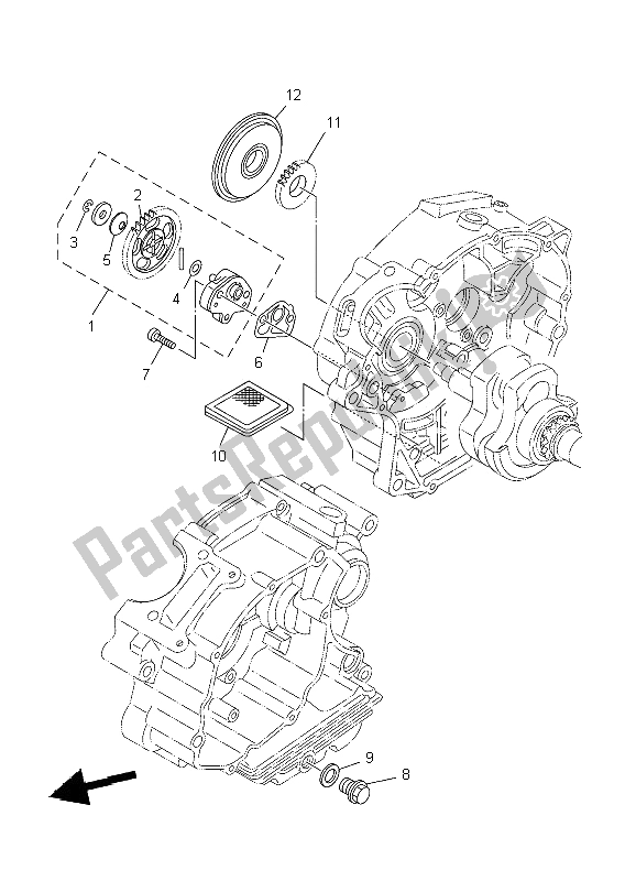 Wszystkie części do Pompa Olejowa Yamaha TT R 125 SW LW 2009