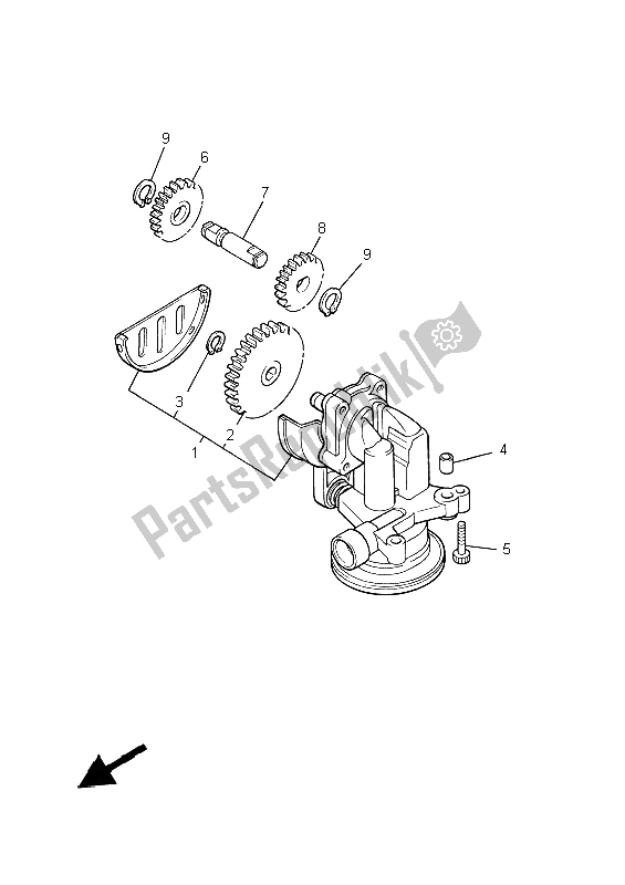 Toutes les pièces pour le La Pompe à Huile du Yamaha XVZ 13 TF 1300 1999