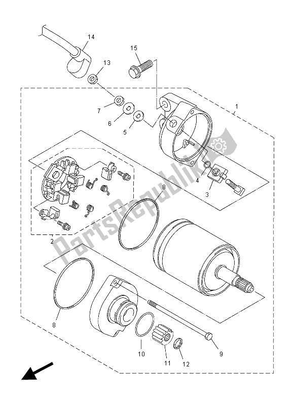 Todas las partes para Motor De Arranque de Yamaha VMX 17 1700 2012