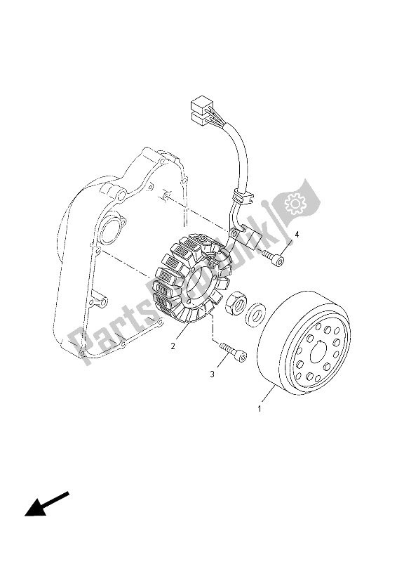 Tutte le parti per il Generatore del Yamaha YP 250R X MAX 2012