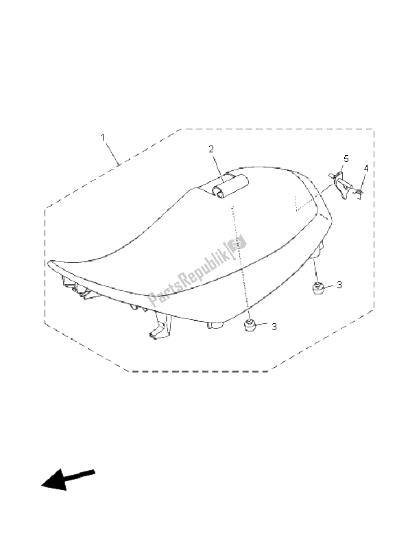 All parts for the Seat of the Yamaha YFM 350X Wolverine 2X4 2006