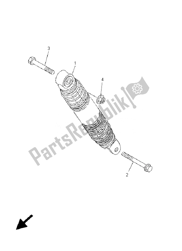 Toutes les pièces pour le Suspension Du Bras Arrière du Yamaha CS 50 RR LC JOG 2007