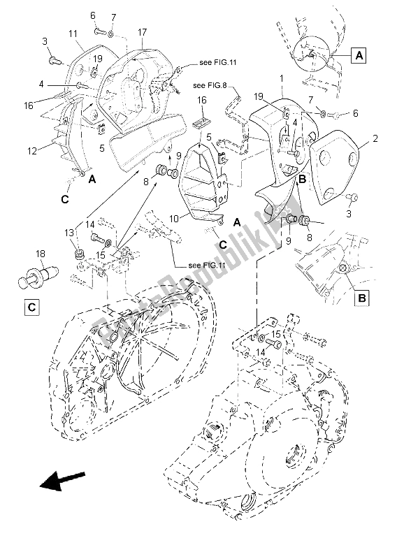 All parts for the Intake 2 of the Yamaha BT 1100 Bulldog 2006