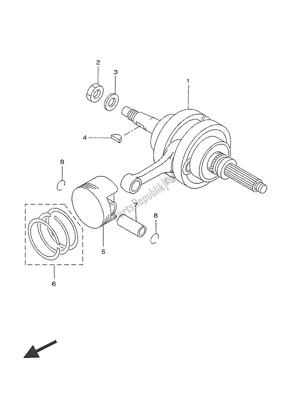 Todas las partes para Cigüeñal Y Pistón de Yamaha YP 250R 2016