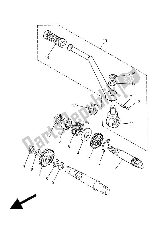 Tutte le parti per il Antipasto del Yamaha DT 125 RE 1998