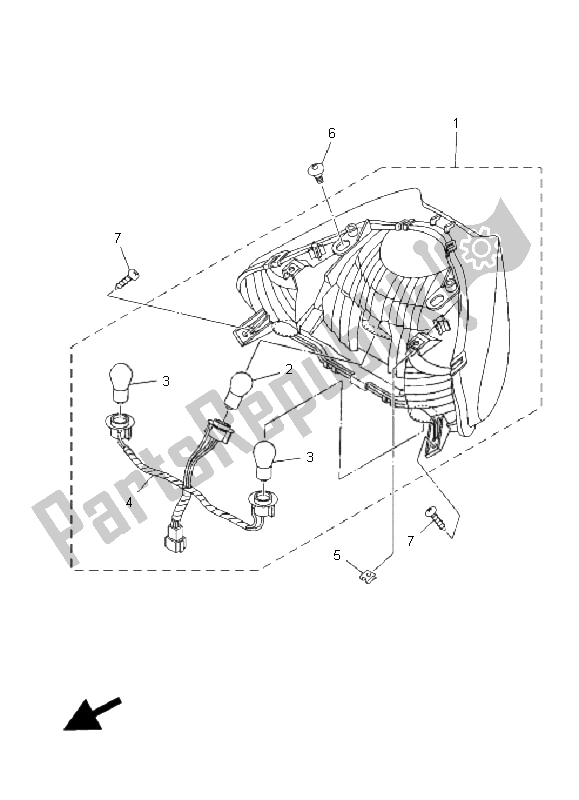 Tutte le parti per il Fanale Posteriore del Yamaha XP 500 T MAX 2008