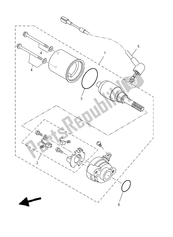 Tutte le parti per il Motore Di Avviamento del Yamaha YZF R 125 2008