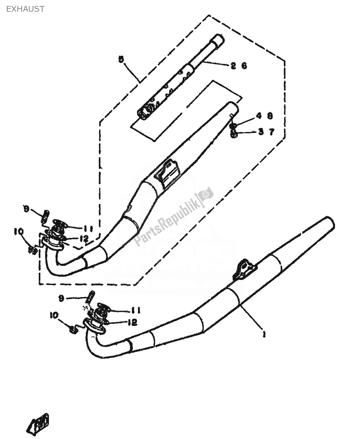 Todas las partes para Cansada de Yamaha RD 250 1981