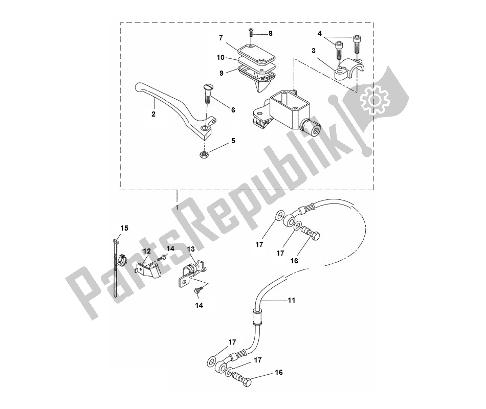 Toutes les pièces pour le Hoofdrem Cilinder Voor du Yamaha Aerox 4T 2014 50 2000 - 2010