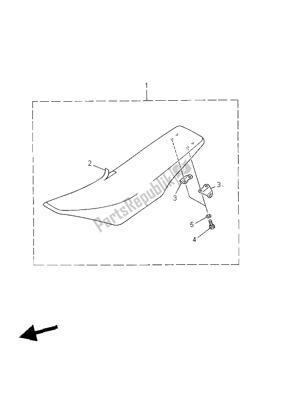 Tutte le parti per il Posto A Sedere del Yamaha WR 426 400F 2002