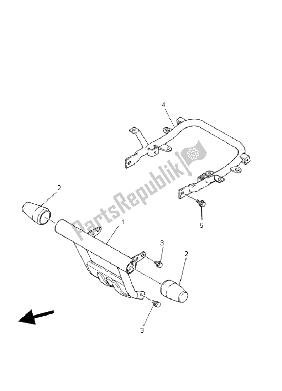 All parts for the Guard of the Yamaha YFZ 350 Banshee 2002