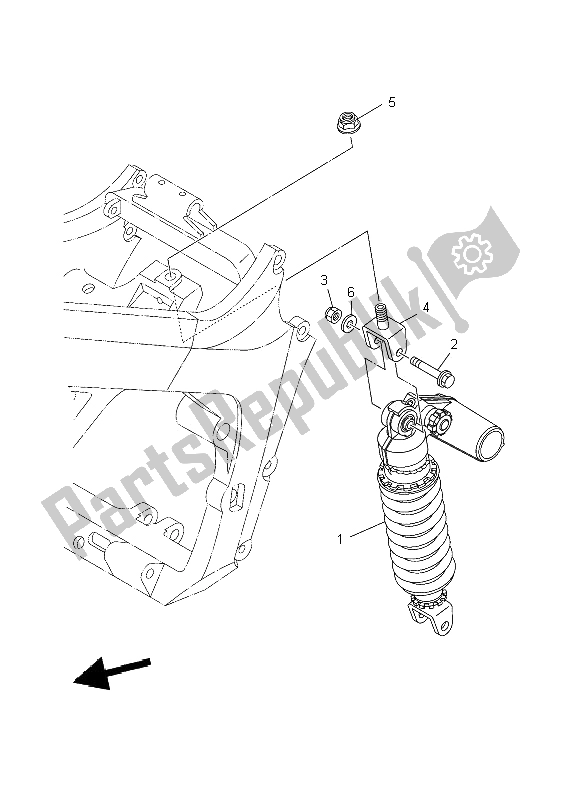 Tutte le parti per il Sospensione Posteriore del Yamaha TDM 900 2009