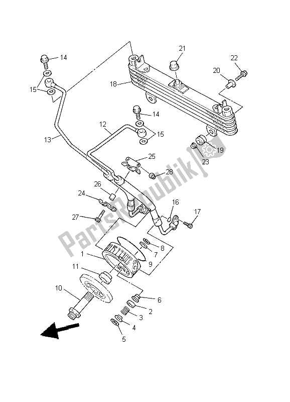 Tutte le parti per il Radiatore Dell'olio del Yamaha XJ 900S Diversion 2002