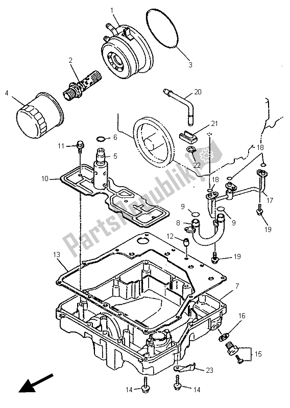 Toutes les pièces pour le Nettoyant Huile du Yamaha YZF 750R 1995