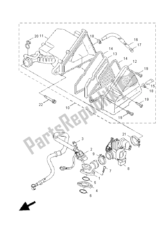 Toutes les pièces pour le Admission du Yamaha XF 50E 4T Giggle 2008