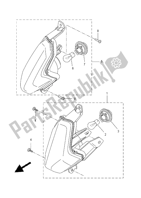 Tutte le parti per il Luce Lampeggiante del Yamaha YP 400R 2015