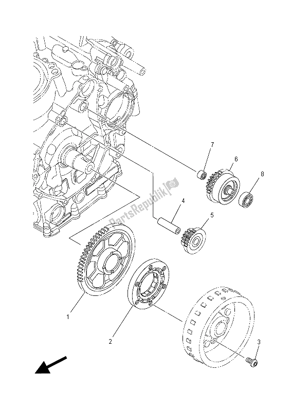 Todas las partes para Inicio de Yamaha MT-07 700 2015