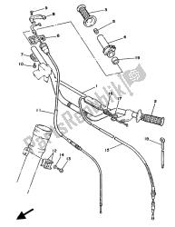 uchwyt kierownicy i kabel