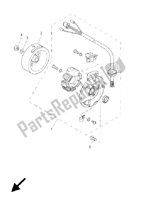 Toutes les pièces pour le Générateur du Yamaha CW 50N 2011