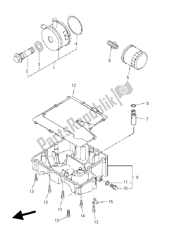 Tutte le parti per il Filtro Olio del Yamaha FZ6 SHG Fazer 600 2007