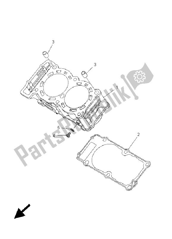 Todas las partes para Cilindro de Yamaha TDM 900A 2005