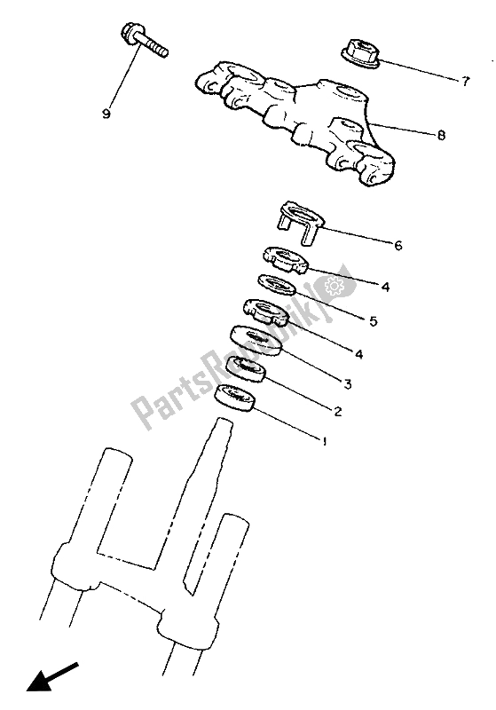 Toutes les pièces pour le Pilotage du Yamaha XJ 900 1990