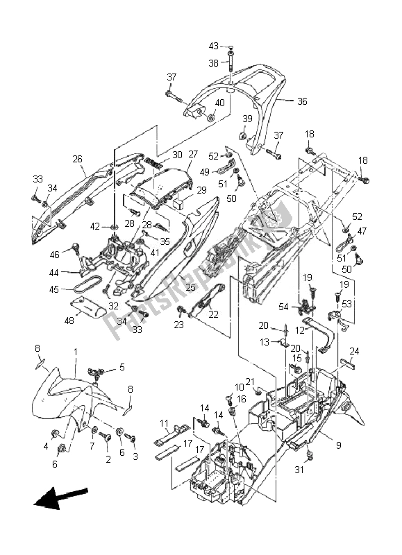 Toutes les pièces pour le Aile du Yamaha TDM 900A 2010